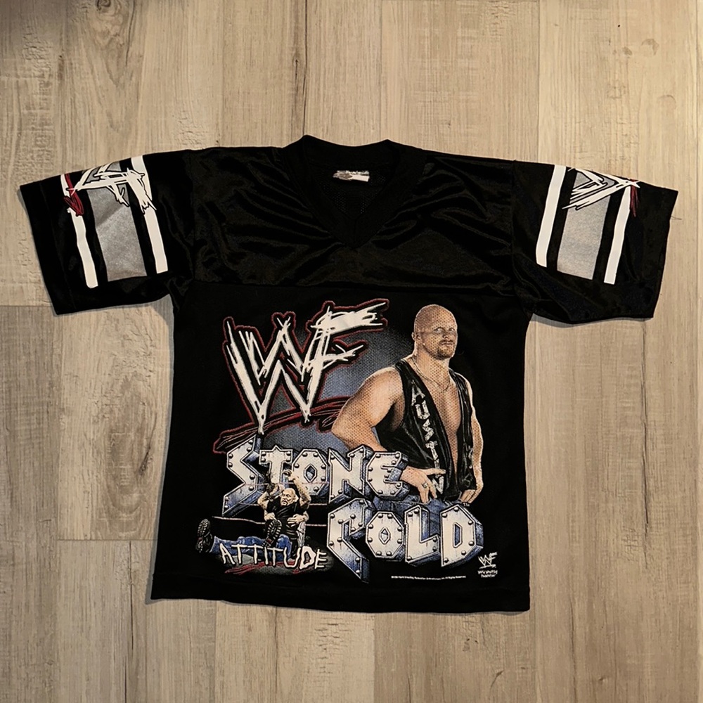 Kids Vintage WF Stone Cold Wrestling Jersey